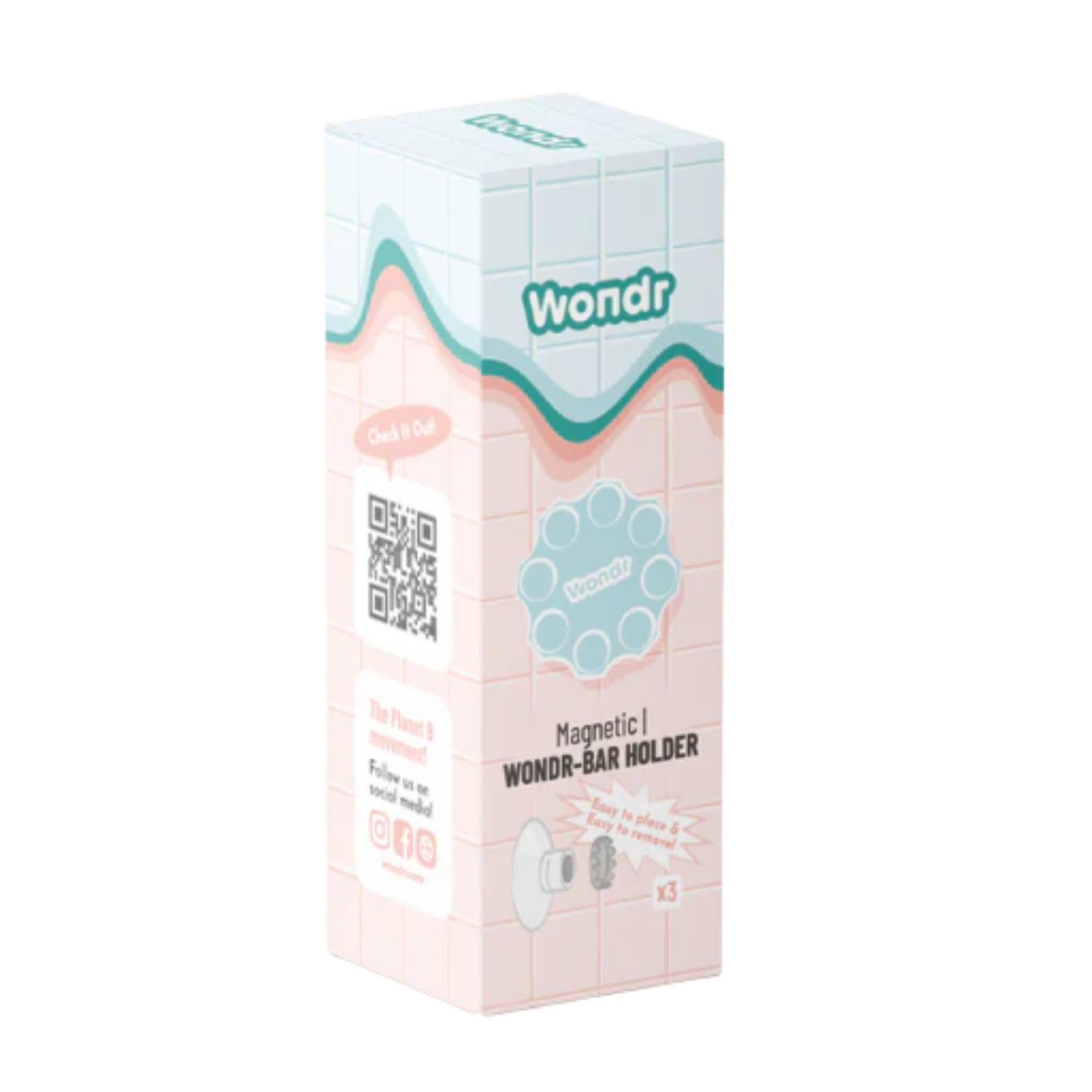 Wondr 3 x Magnetic Soap Holder Accessories