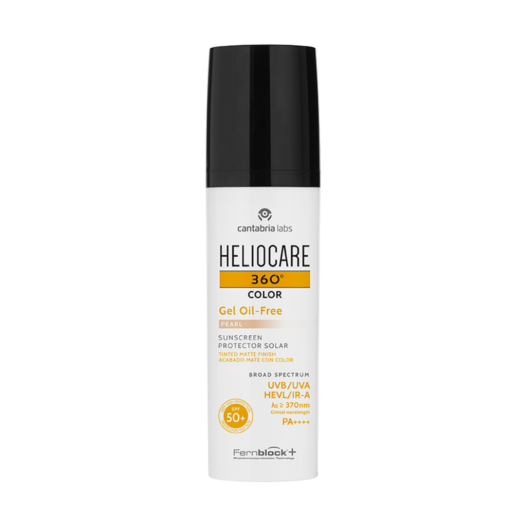 Heliocare 360 Gel Oil Free Color SPF 50 Pearl Sunscreens