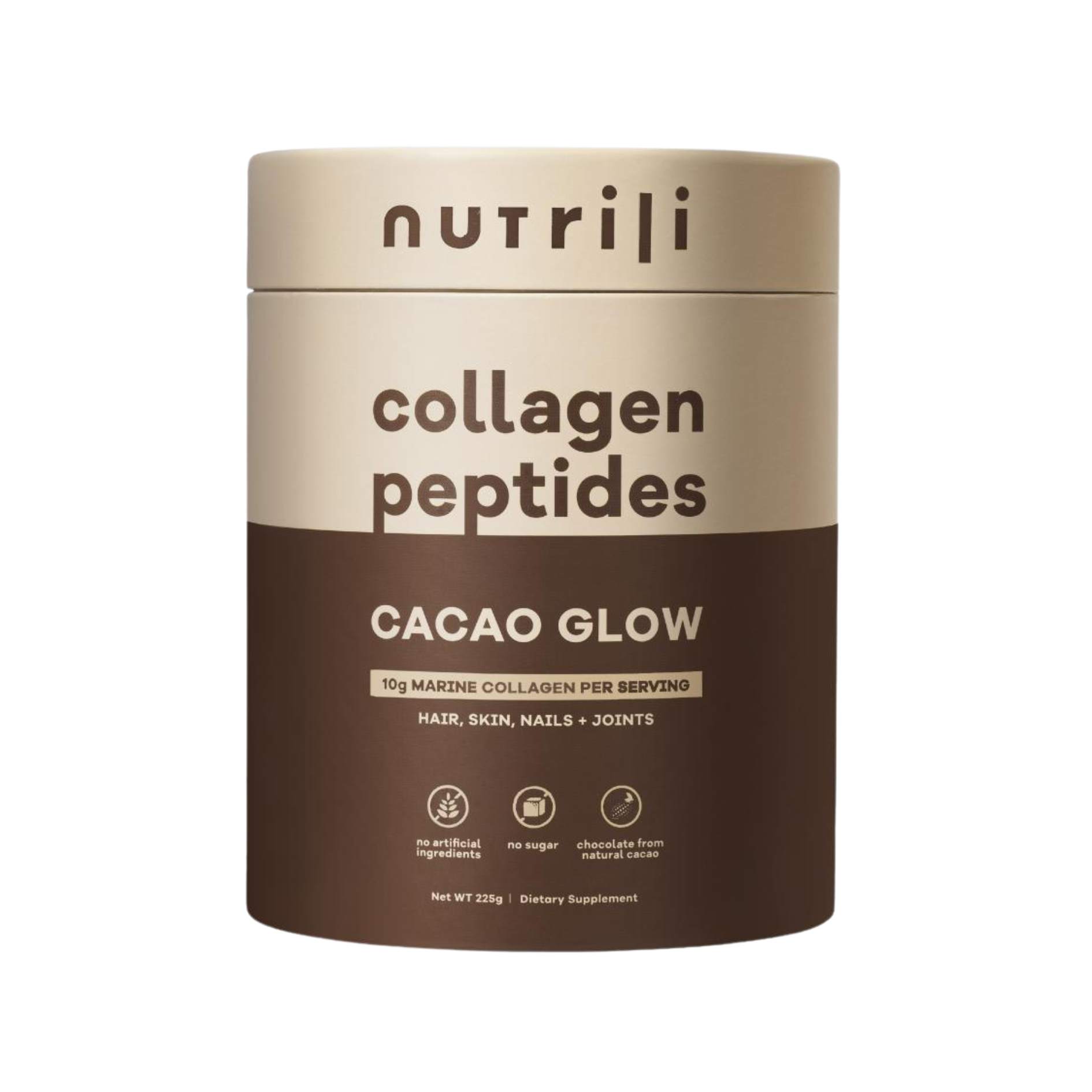 Nutrili Collagen Peptides Cocoa Glow Supplements